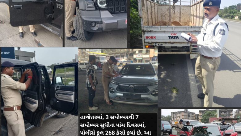 વલસાડ જિલ્લામાં ટ્રાફિક ડ્રાઇવ: કાયદાના ઉલ્લંઘન કરનારા સામે લાલ આંખ