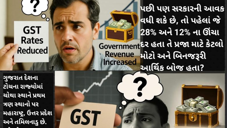 ભૂકંપ લાવનારો ખુલાસો! પહેલાં પ્રજાને લૂંટતા હતા? GST માં મોટી રાહત છતાં સરકારી તિજોરી છલકાઈ: ગુજરાતનો નંબર ક્યાં અને આવક કેટલી વધી, જાણીને ચોંકી જશો!