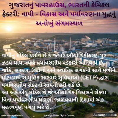 ગુજરાતનું પાવરહાઉસ, ભારતની કેમિકલ ફેક્ટરી: વાપી – વિકાસ અને પર્યાવરણના યુદ્ધનું અનોખું સંગમસ્થળ